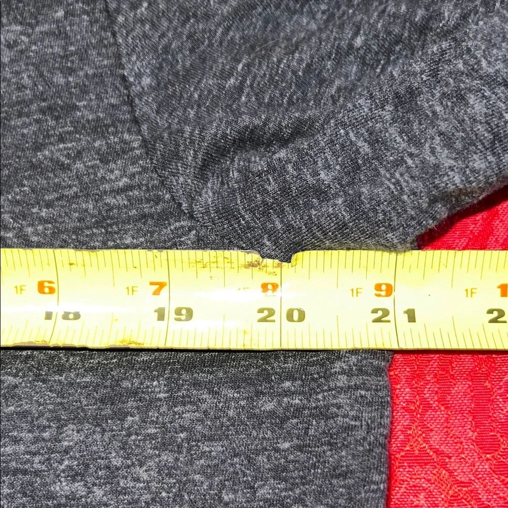 Polo Ralph Lauren Custom Fit V Neck T Shirt Men Large Heather Gray Pony Logo